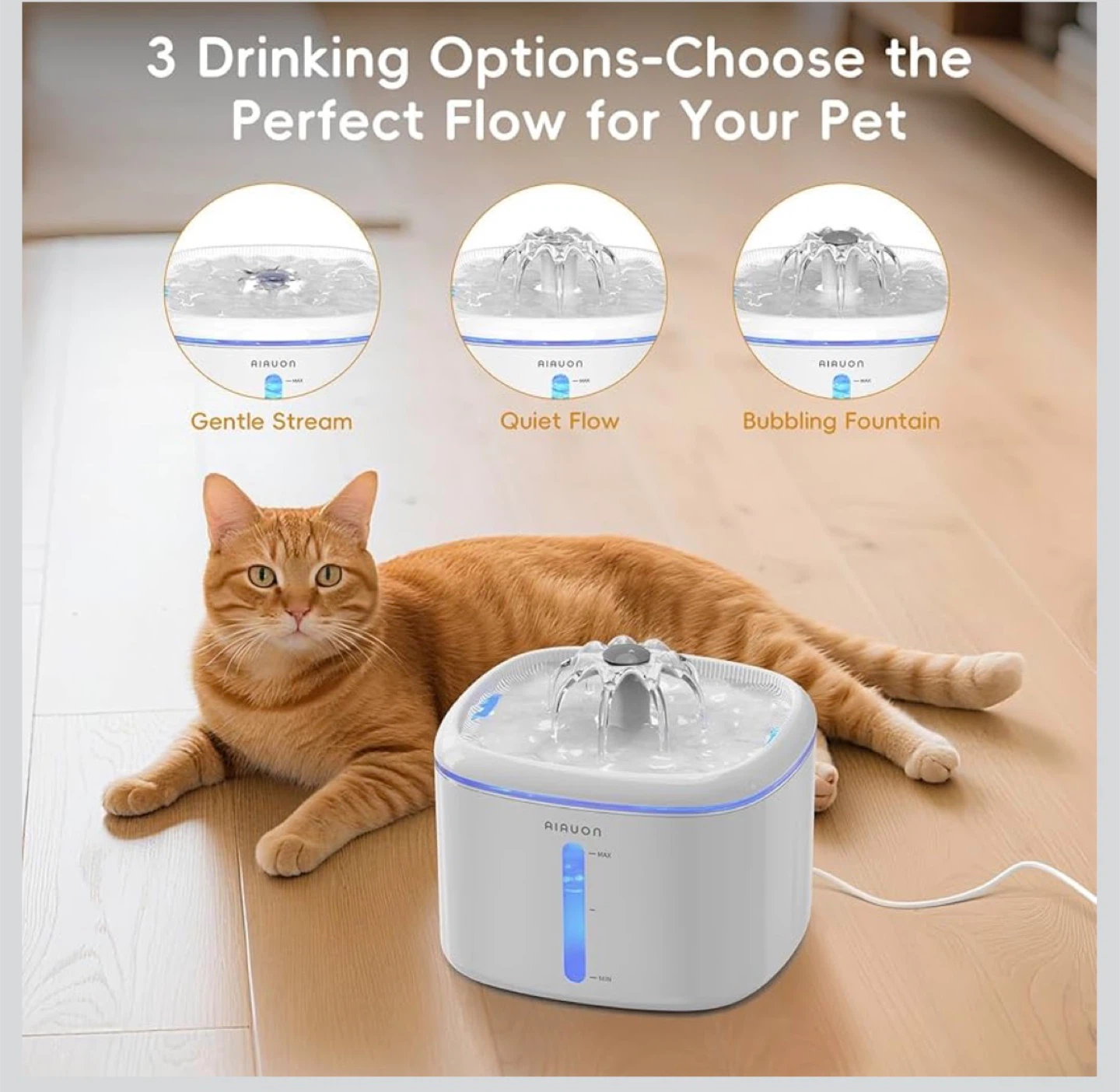 AIAUON 2.5L Automatic Pet Water Fountain - photo 3