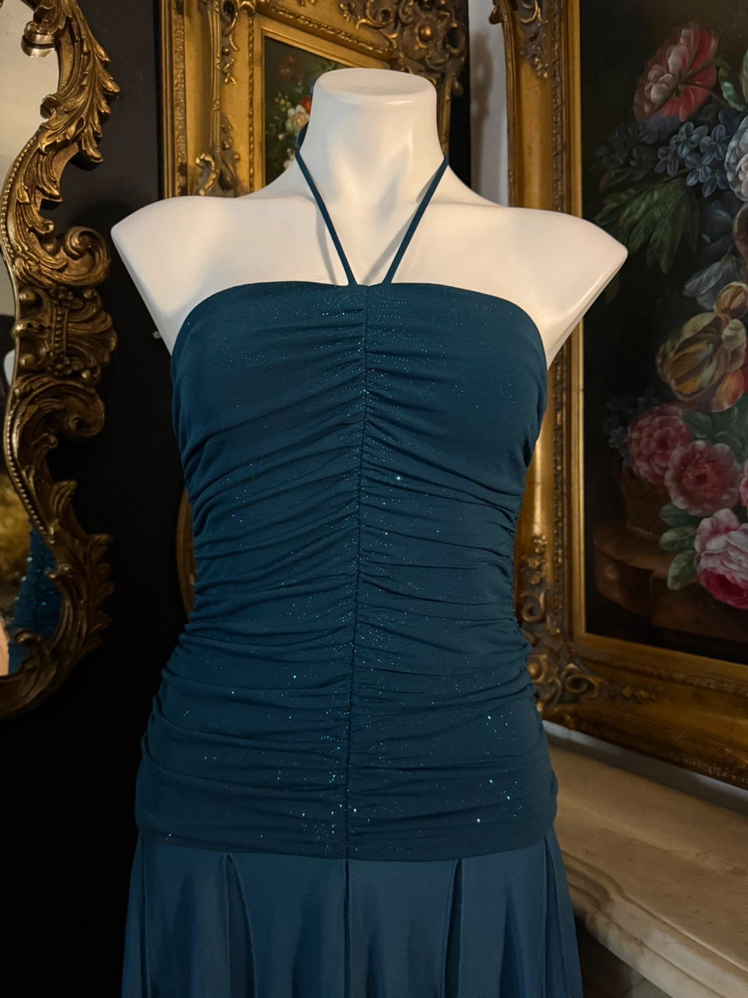 Haltered dress with layered bottom - photo 2