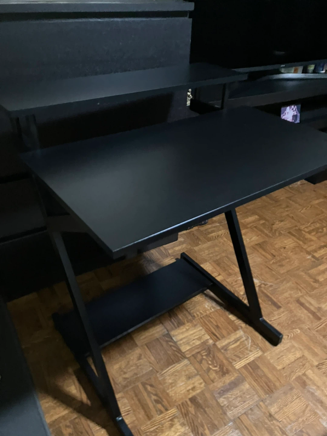 Black L-Shaped Computer Desk - photo 4