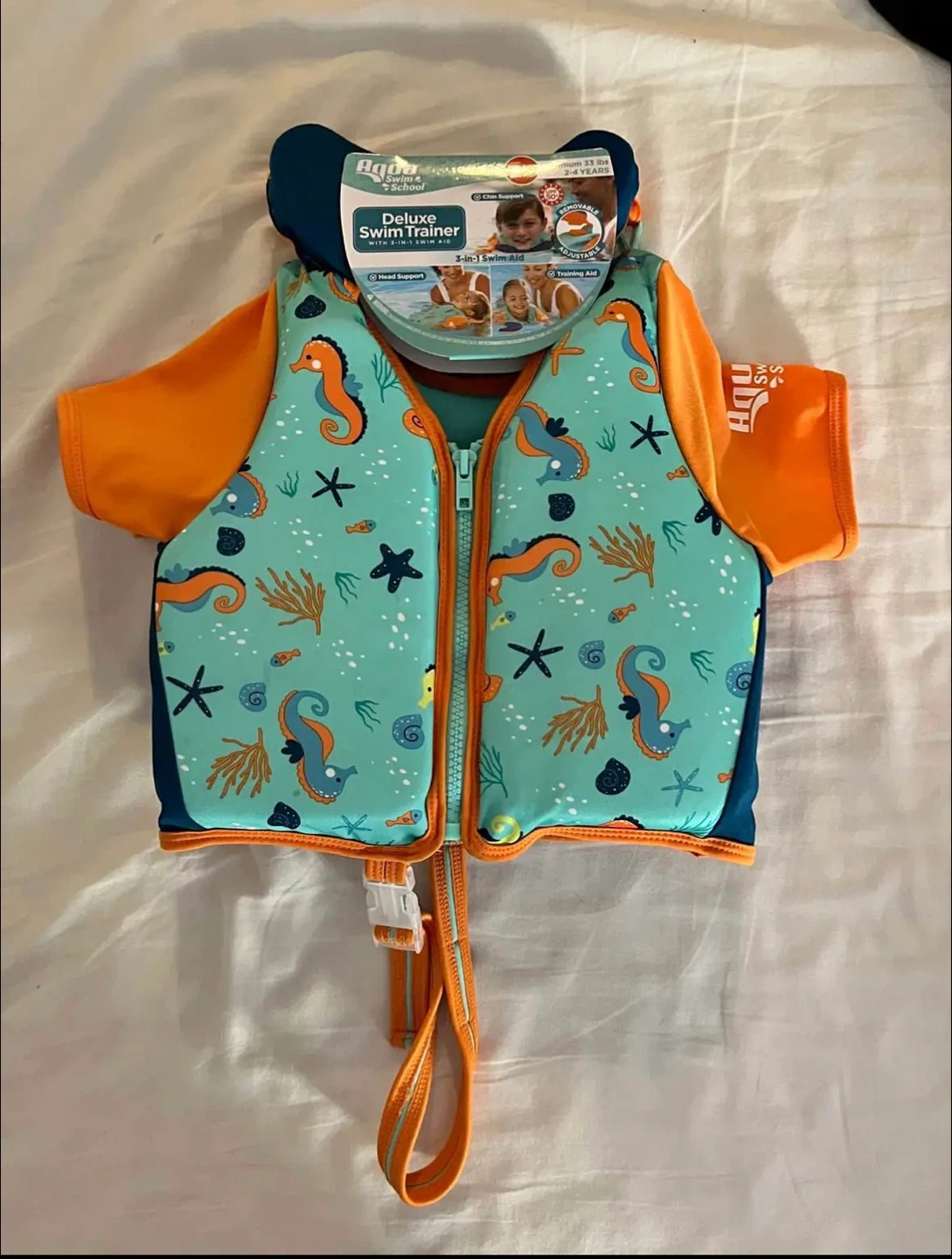 New (with labels)- Toddler life jacket/trainer vest max 33lbs - photo 2