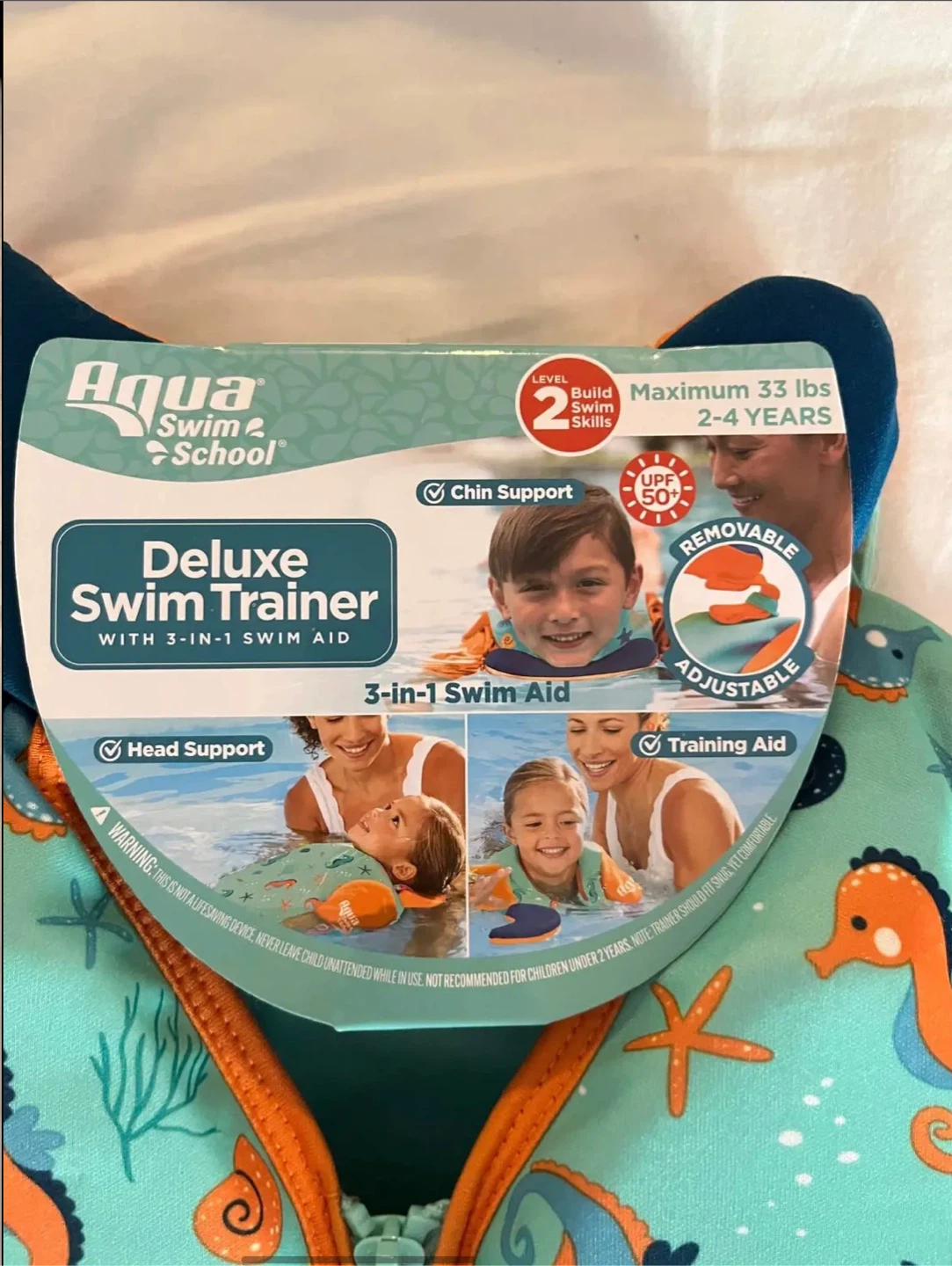 New (with labels)- Toddler life jacket/trainer vest max 33lbs - photo 3
