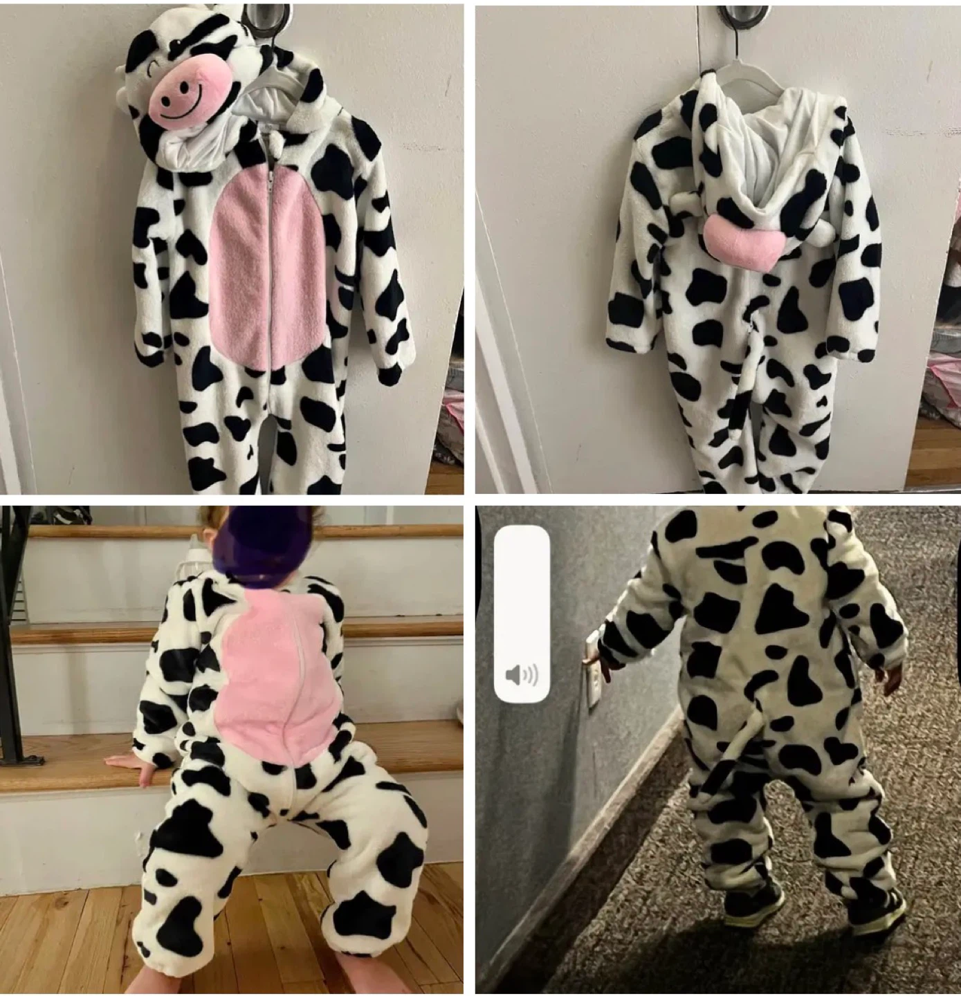 Toddler cow onesie/costume