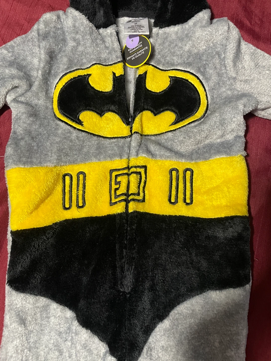 Batman Fleece Sleepsuit - Size 2T - photo 4
