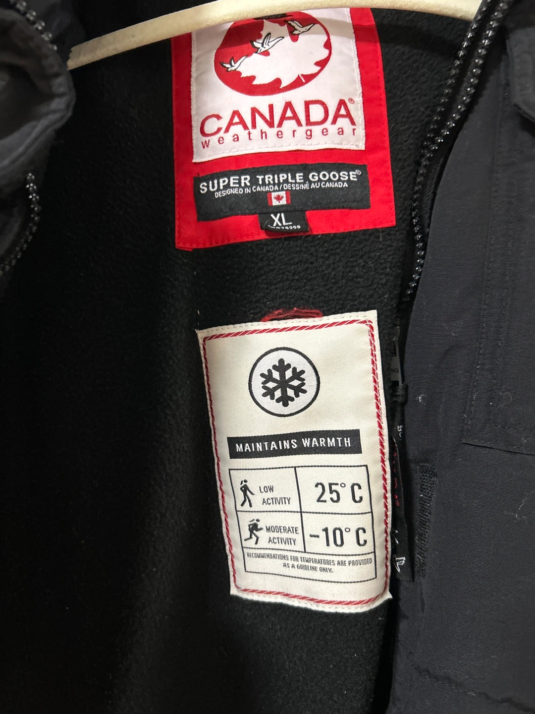 Canada Weathergear Super Triple Goose Black Parka XL - photo 2