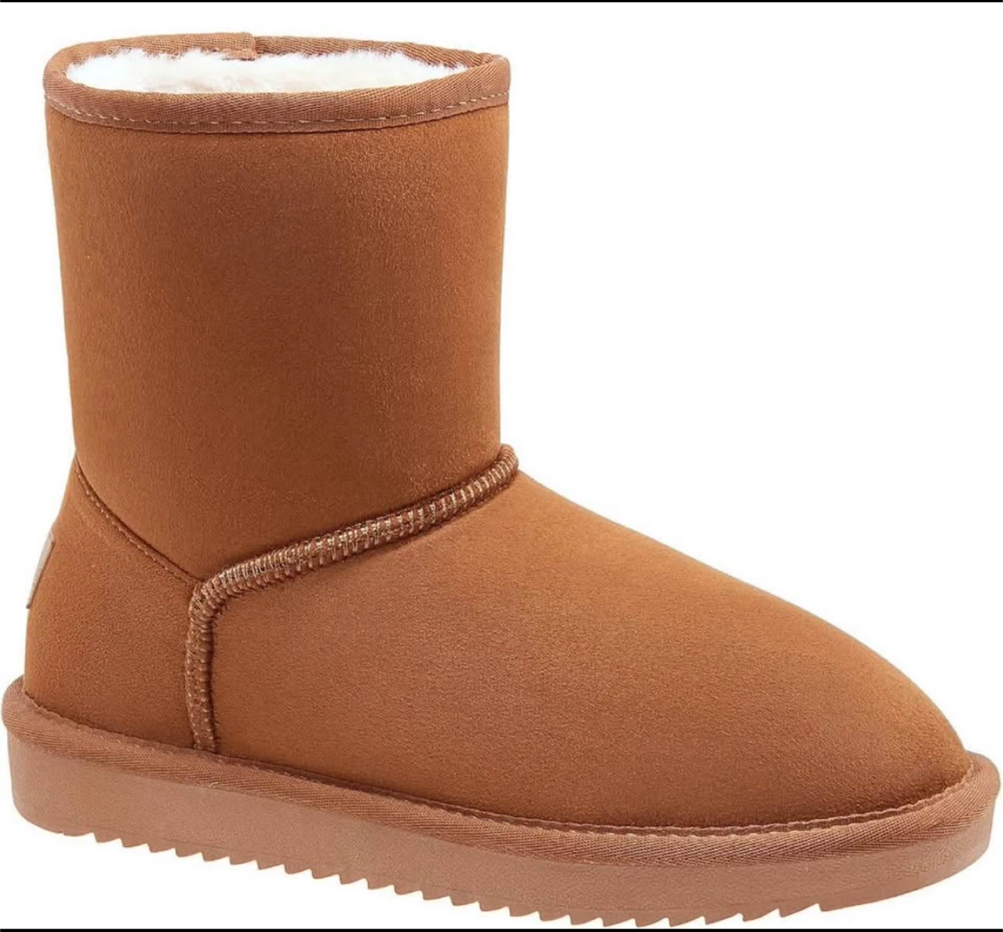 Brown Fluffy Lined Winter Boots