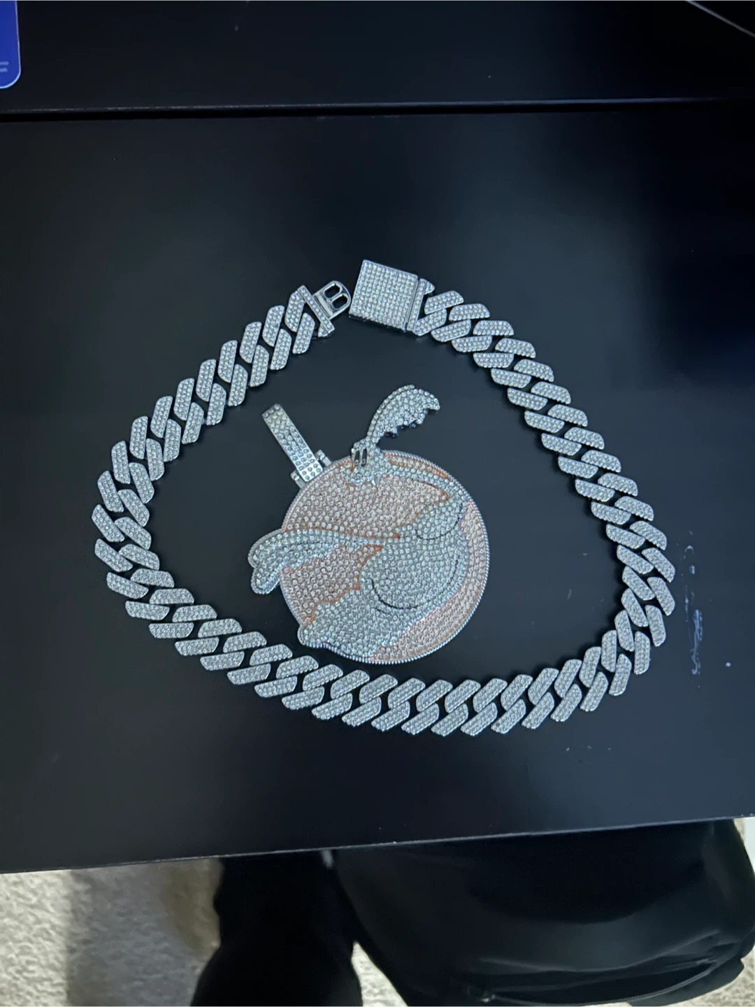 Iced Out Bunny Charm Chain Necklace - photo 3