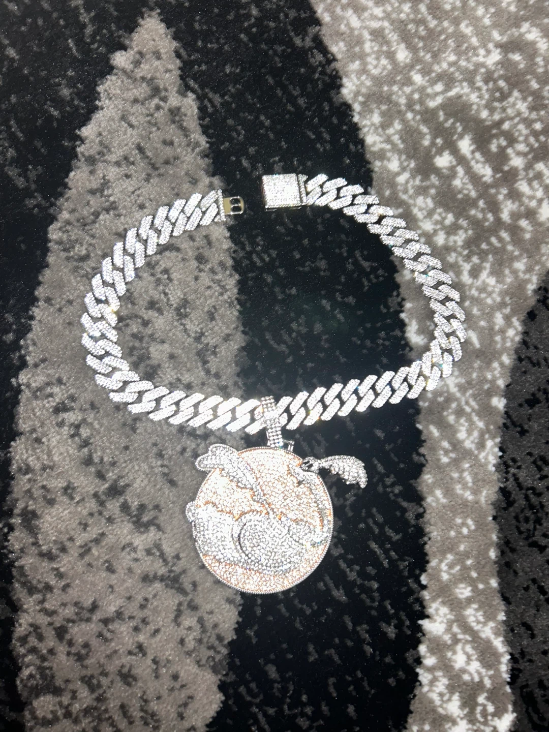 Iced Out Bunny Charm Chain Necklace - photo 2