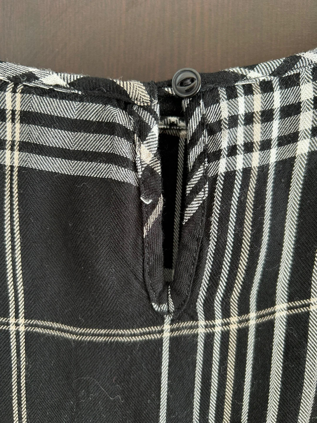 Meg & Margot Black Plaid Long Sleeve Top - photo 4