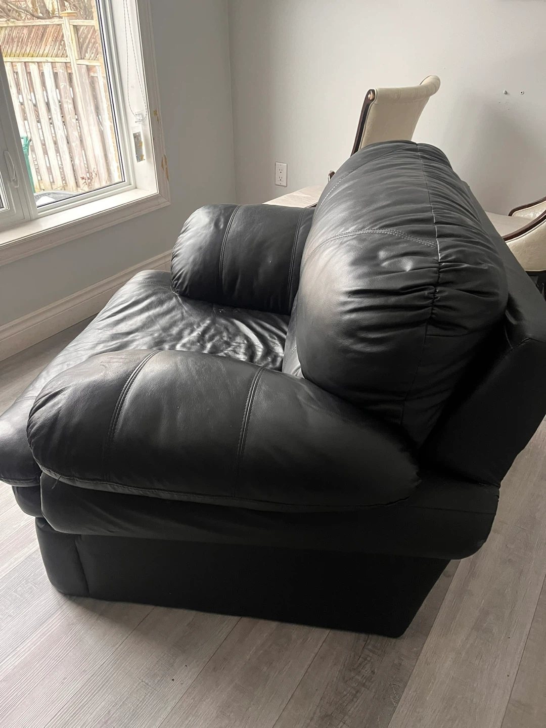 Black Leather Armchair