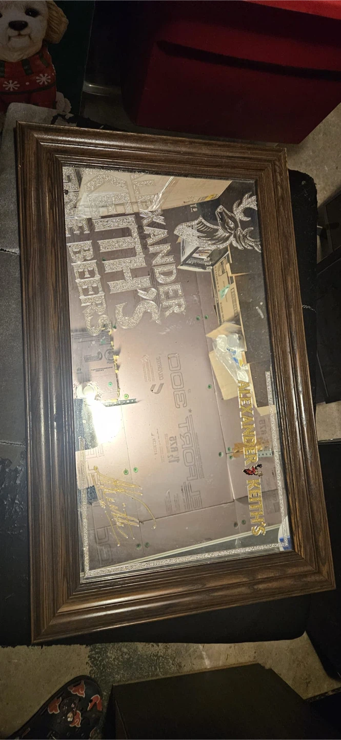 Alexander Keith's Beers Etched Mirror