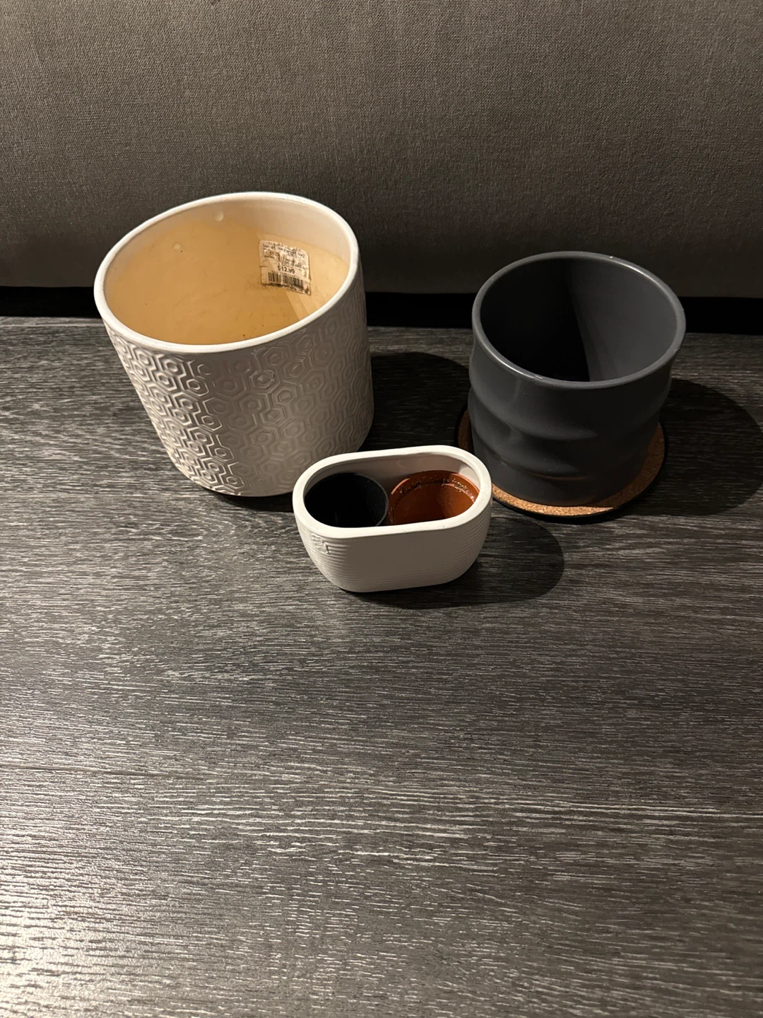 Set of 3 Ceramic Planters