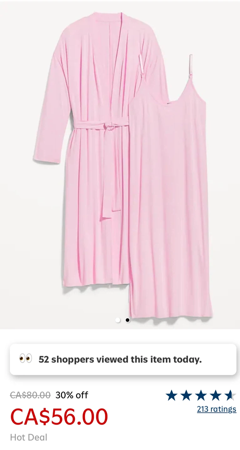 Maternity Robe and Nursing Nightgown Set - photo 2