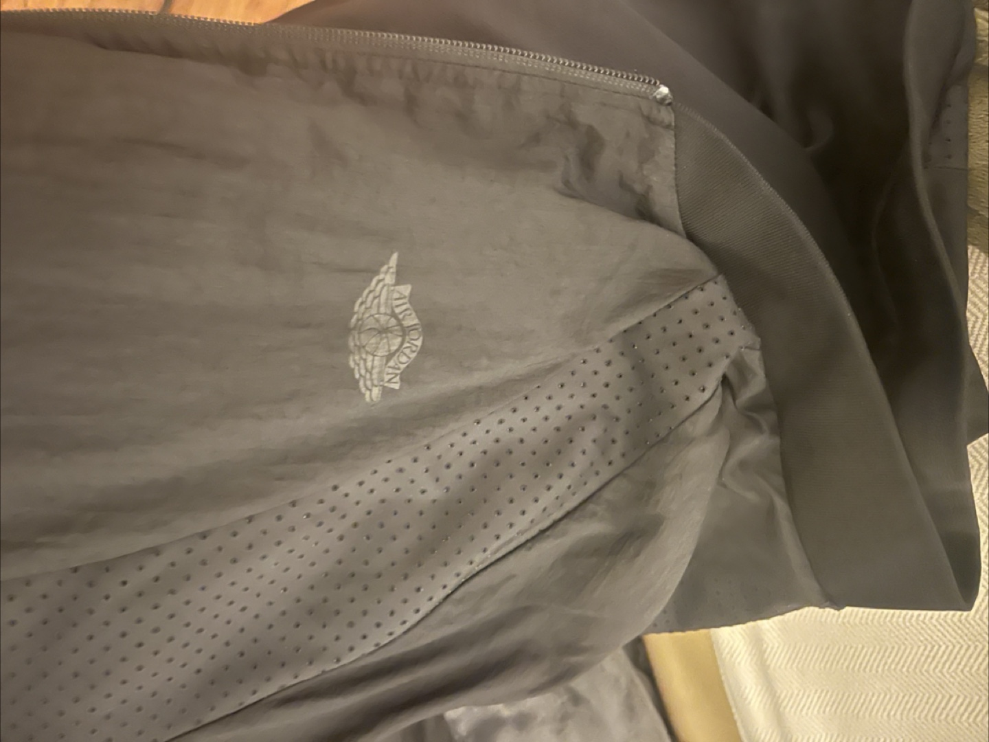 Air Jordan Basketball Bomber Jacket - Black, Size L - photo 5