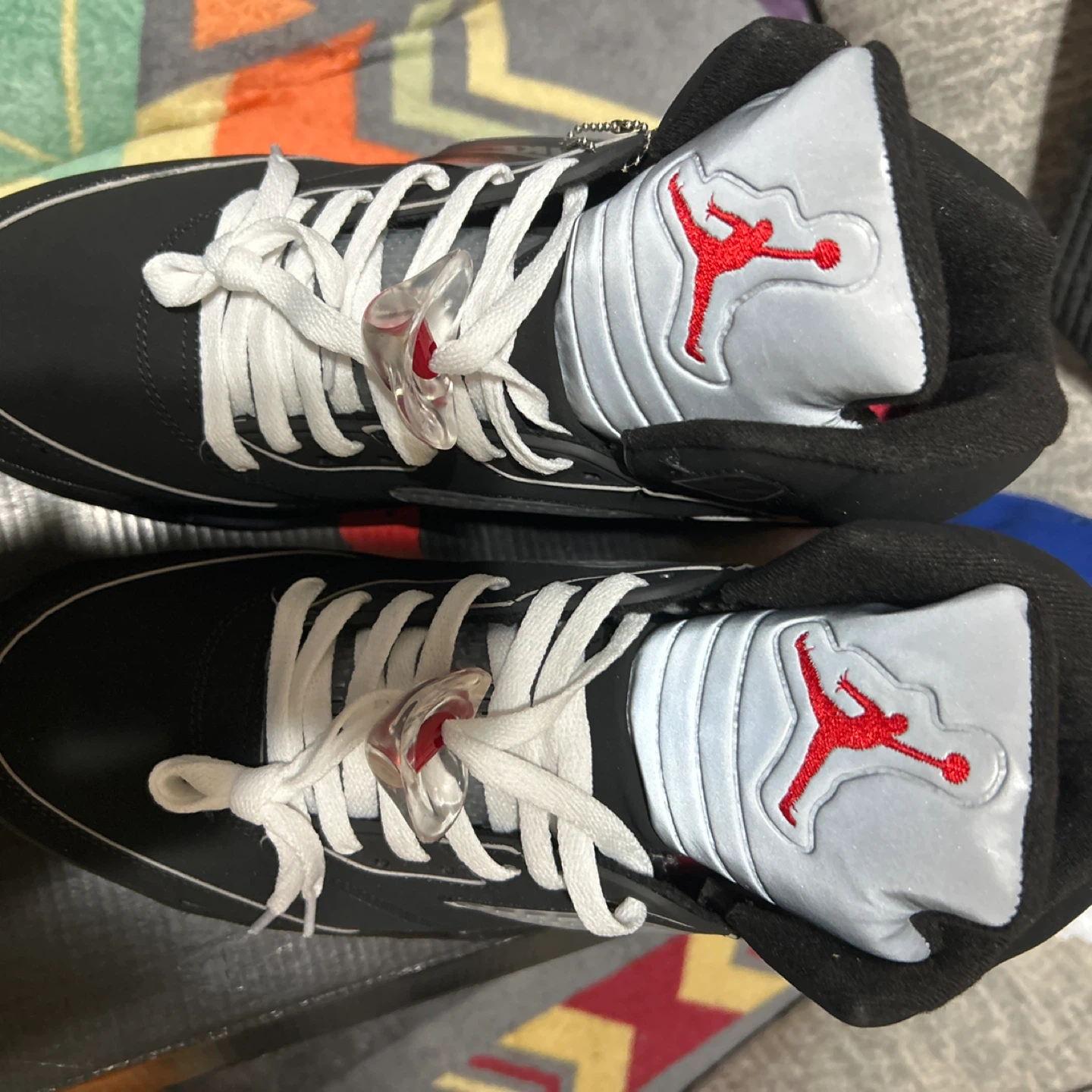 Jordan 5 Retro Black Metallic Silver - photo 4