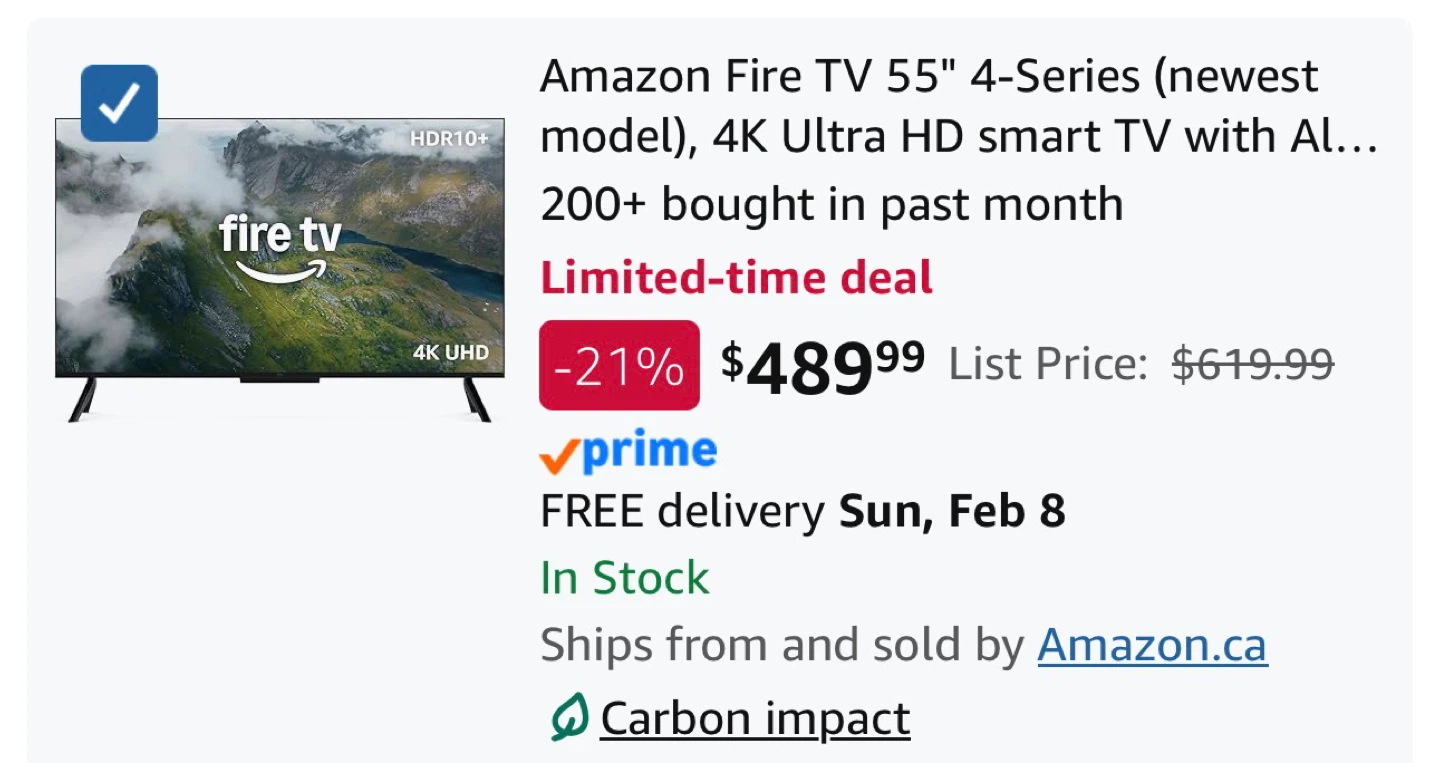 Amazon Fire TV 55" 4-Series 4K UHD Smart TV - photo 2