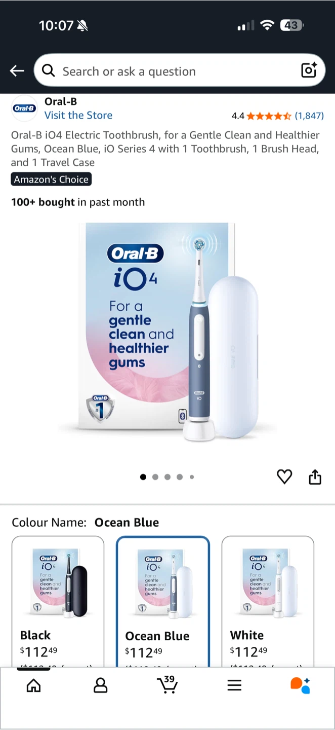 Oral-B iO4 Electric Toothbrush – NEW - photo 4