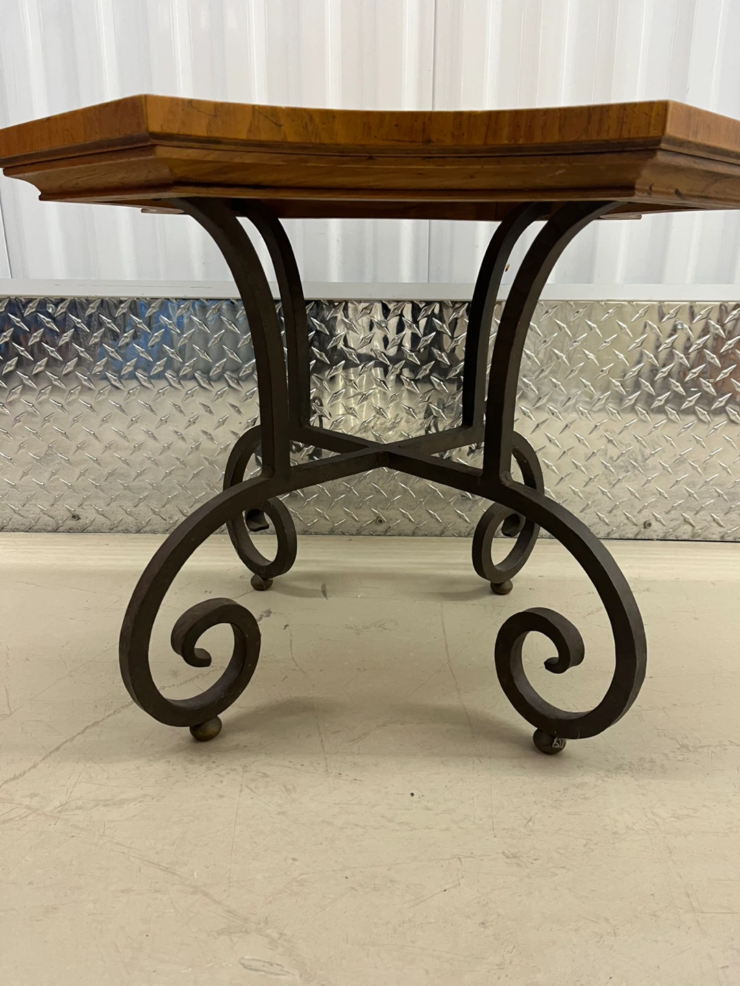 Unique Wood and Metal Accent Table - photo 2