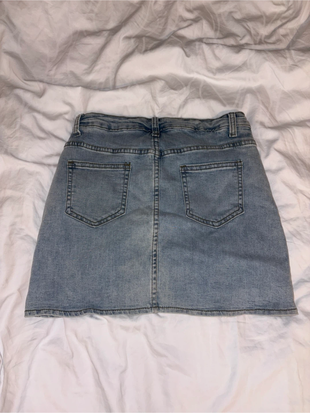 Light Wash Denim Mini Skirt 2XS brand new - photo 2