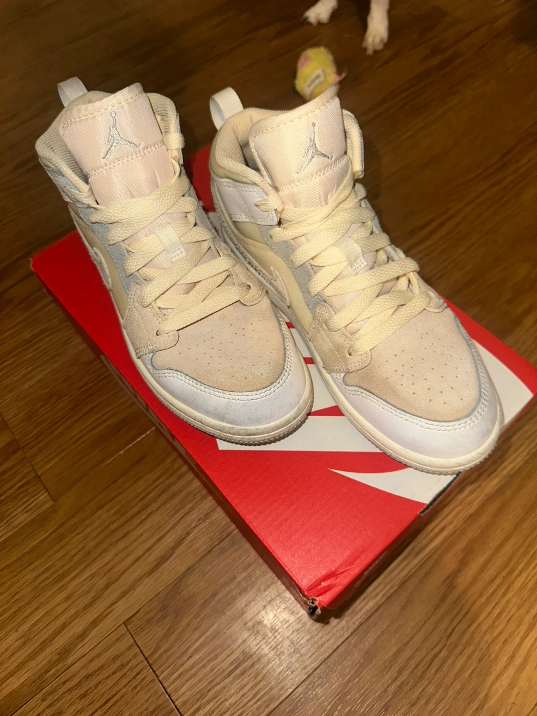Jordan  1 Mid SE Craft White/Neutral Grey/Phantom/Sail 2Y - photo 3