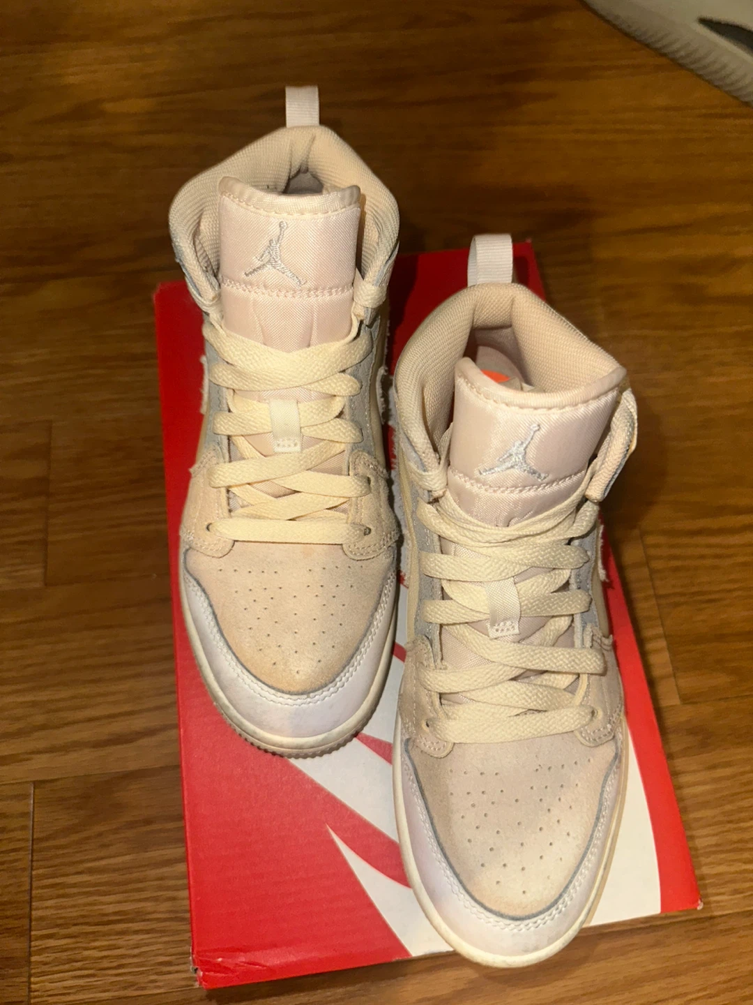 Jordan  1 Mid SE Craft White/Neutral Grey/Phantom/Sail 2Y - photo 5