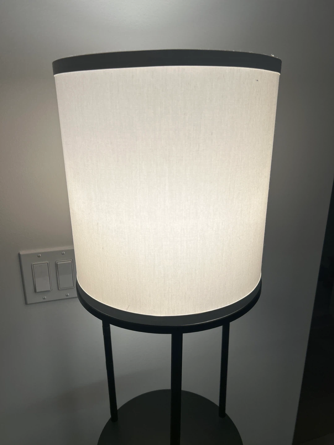 Black Floor Lamp with Shelves (with light bulb) - photo 2