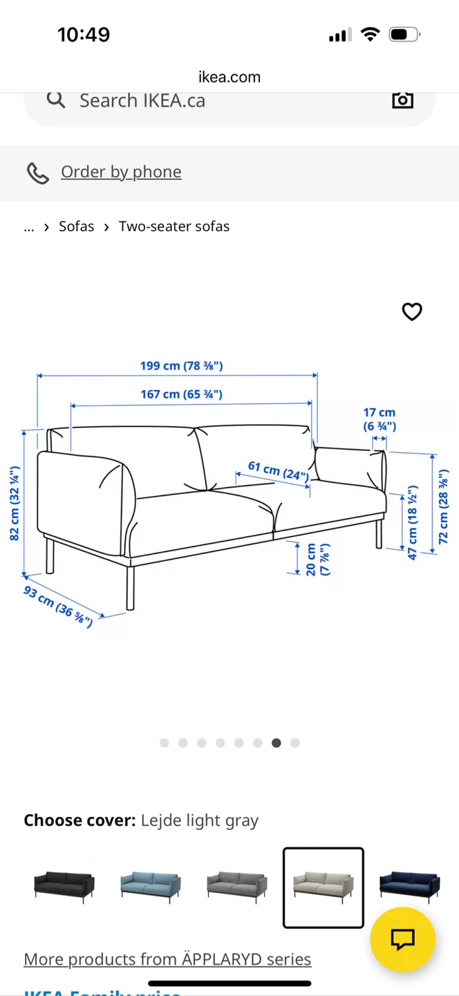 IKEA ÄPPLARYD Sofa - Lejde light gray - photo 5