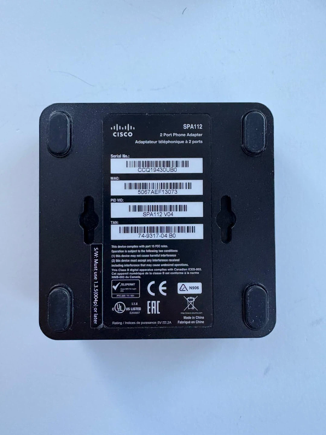 Cisco VOIP adapter [SPA-112] 🏆 - photo 2