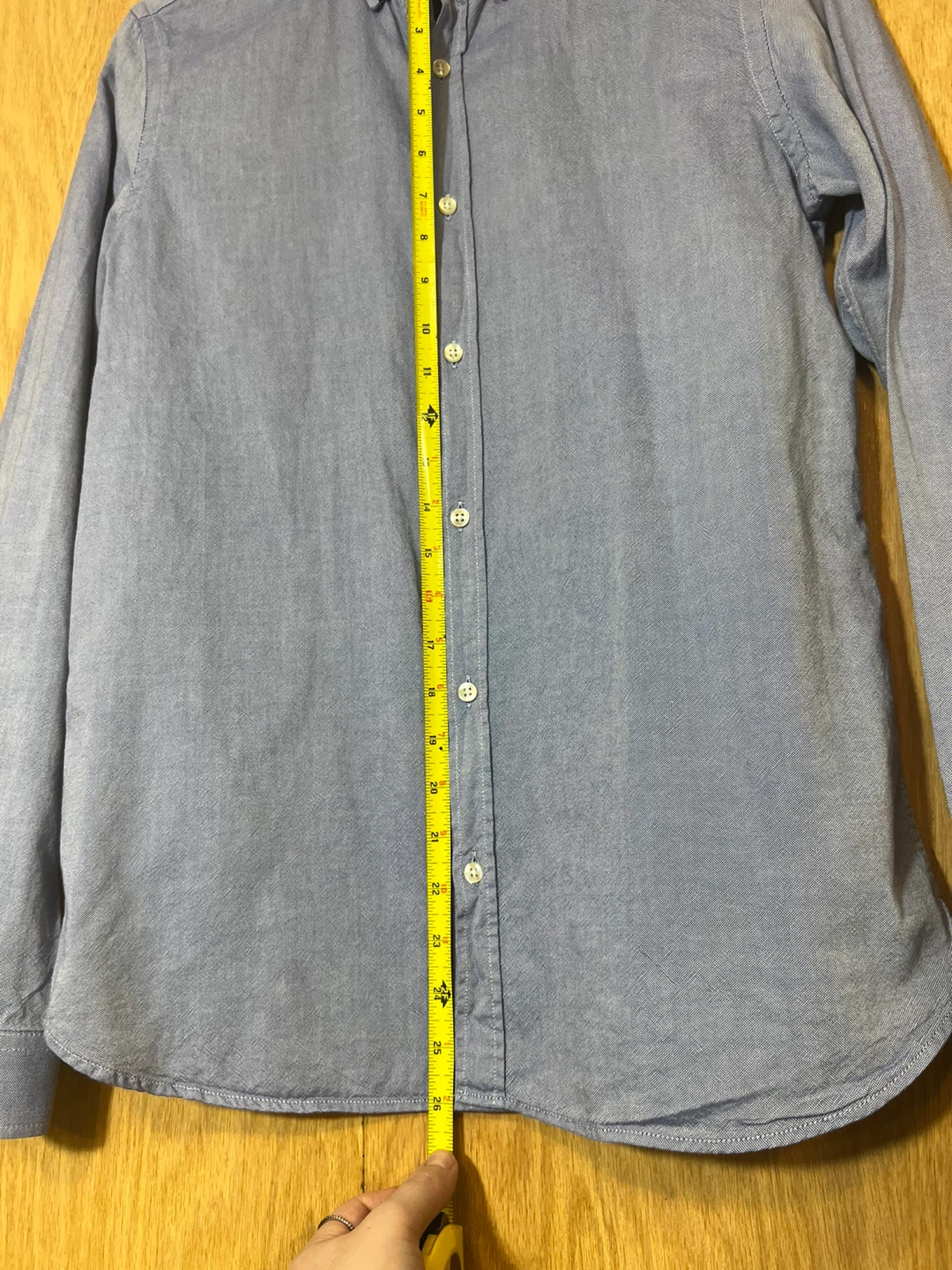 Zara Man Blue Button-Down Shirt . Size M - photo 3