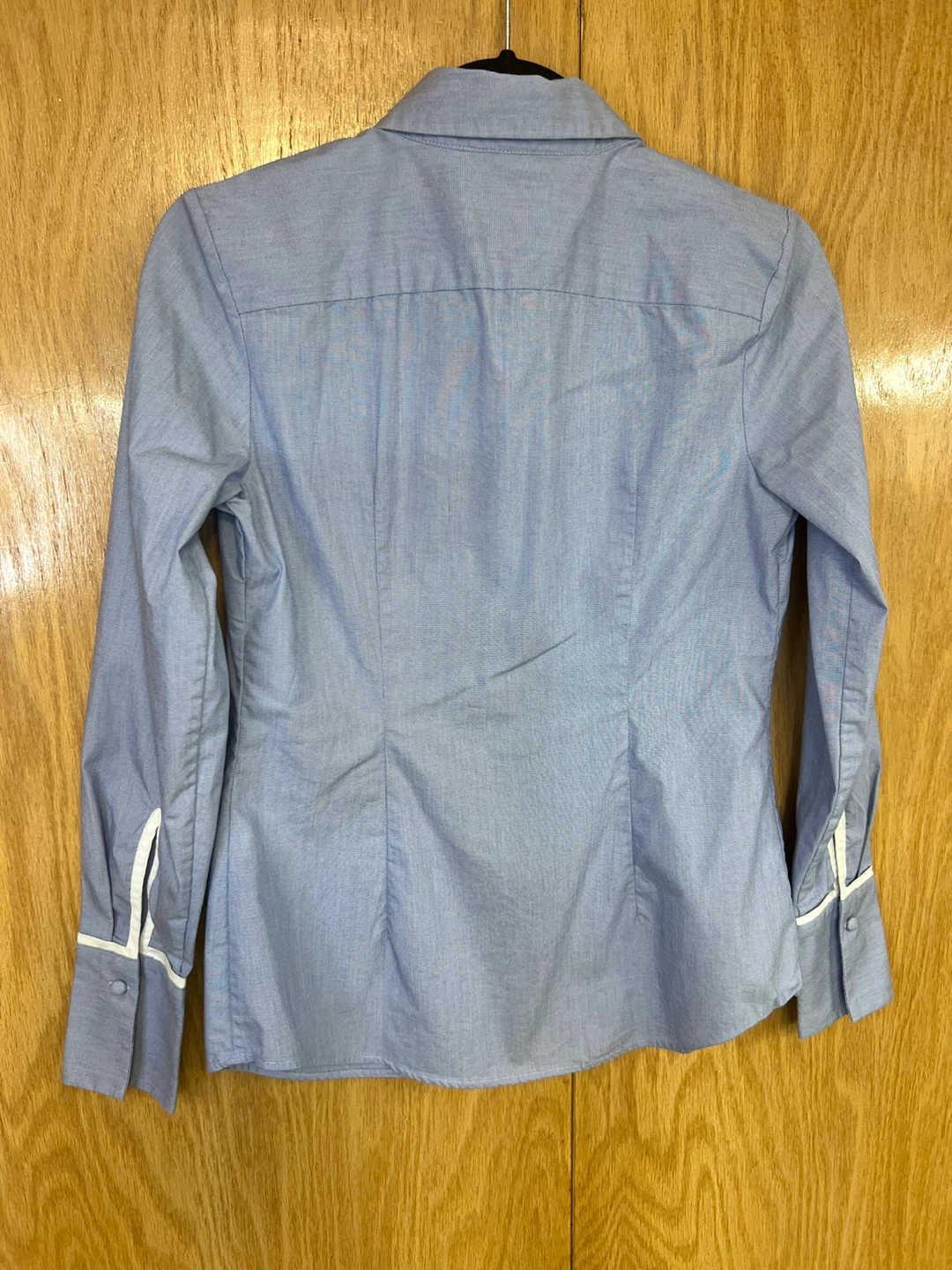 Banana Republic Riley Tailored Fit Blue Shirt Size 2 - photo 5