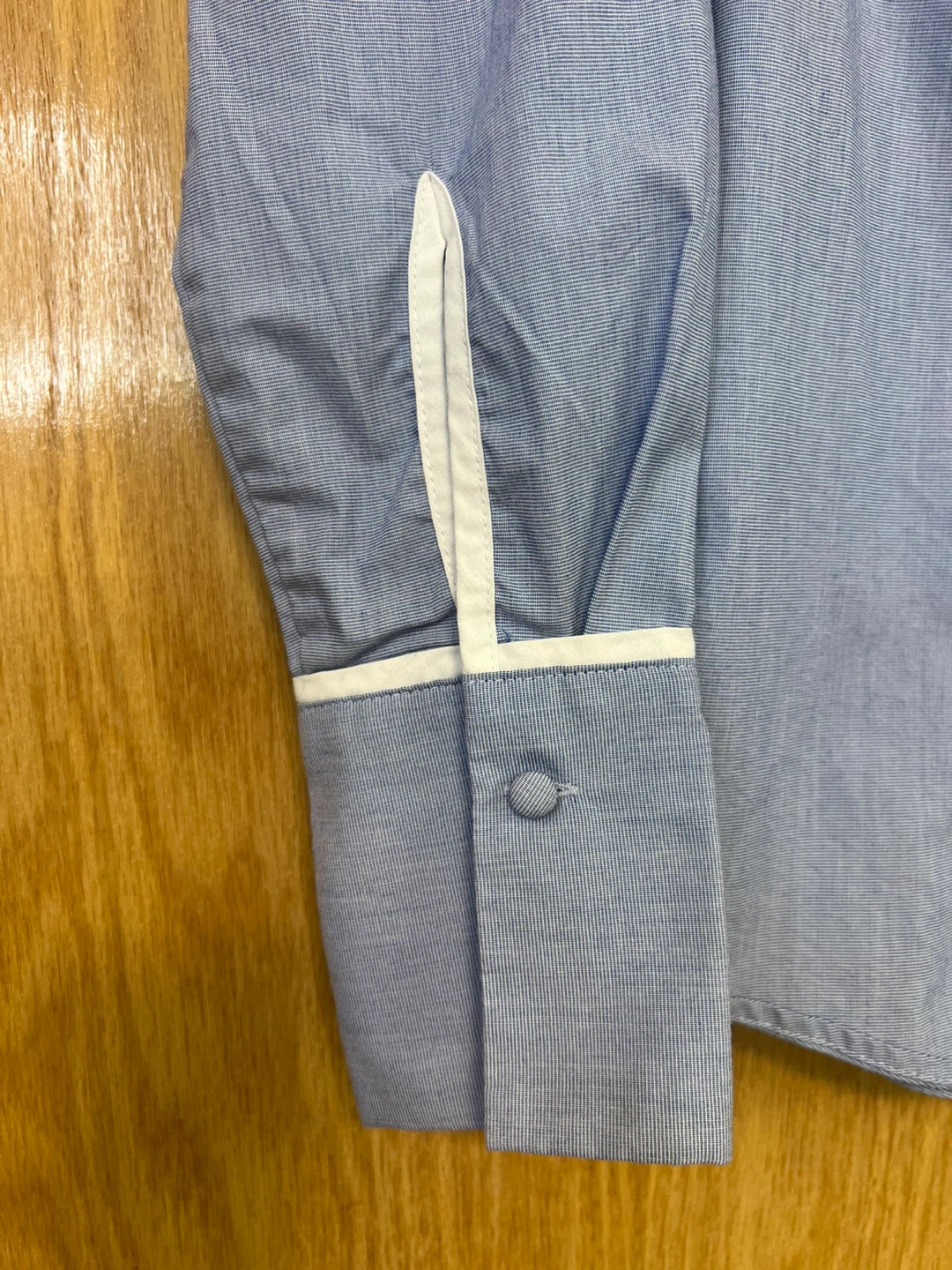 Banana Republic Riley Tailored Fit Blue Shirt Size 2 - photo 3
