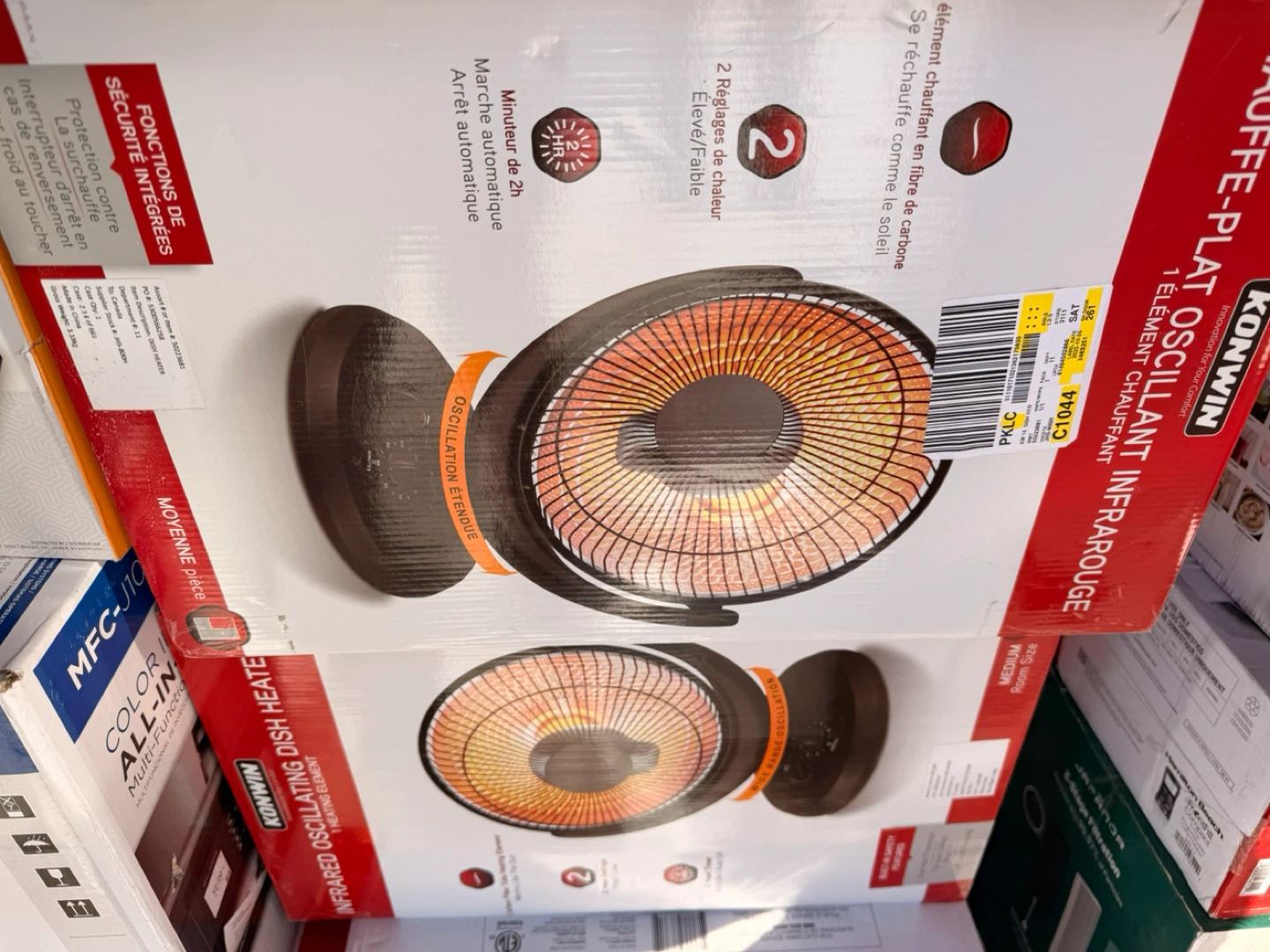 Konwin Infrared Oscillating Dish Heater