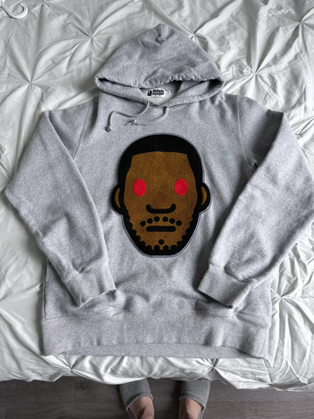 A Bathing Ape x Kid Cudi Grey Hoodie XL