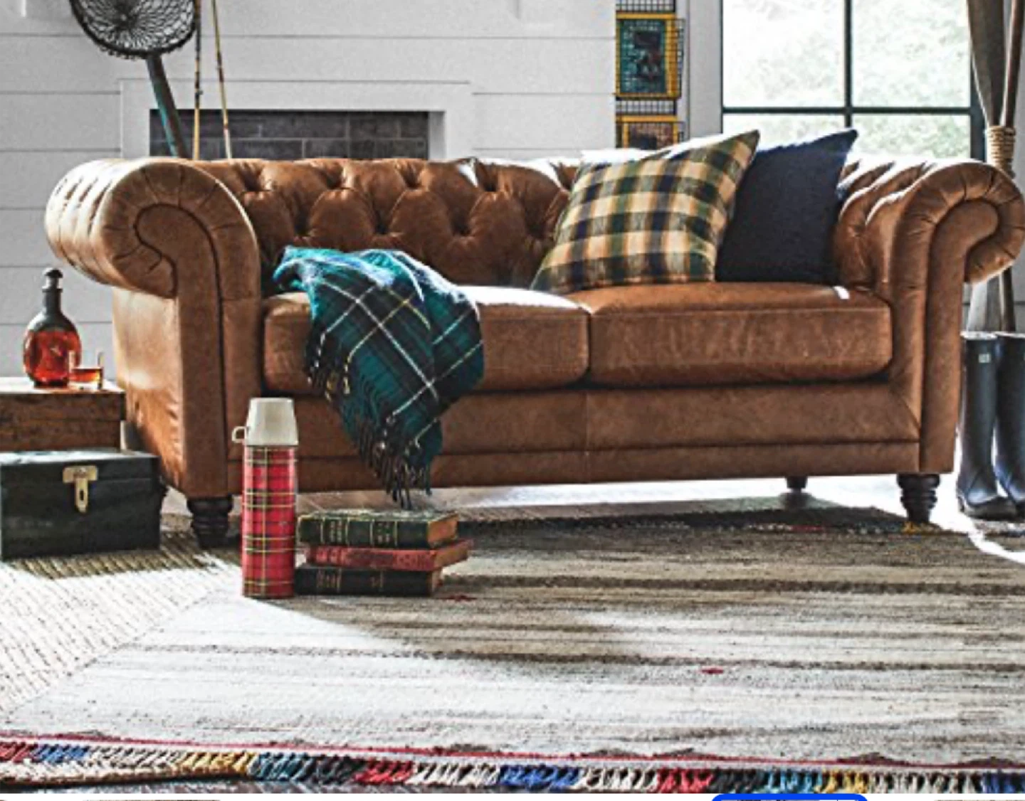 Pure wool handmade lightweight Area Rug with Fringe - photo 2