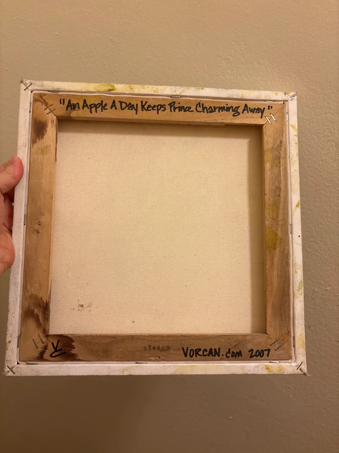 Original "An Apple A Day Keeps Prince Charming Away" Painting - photo 2