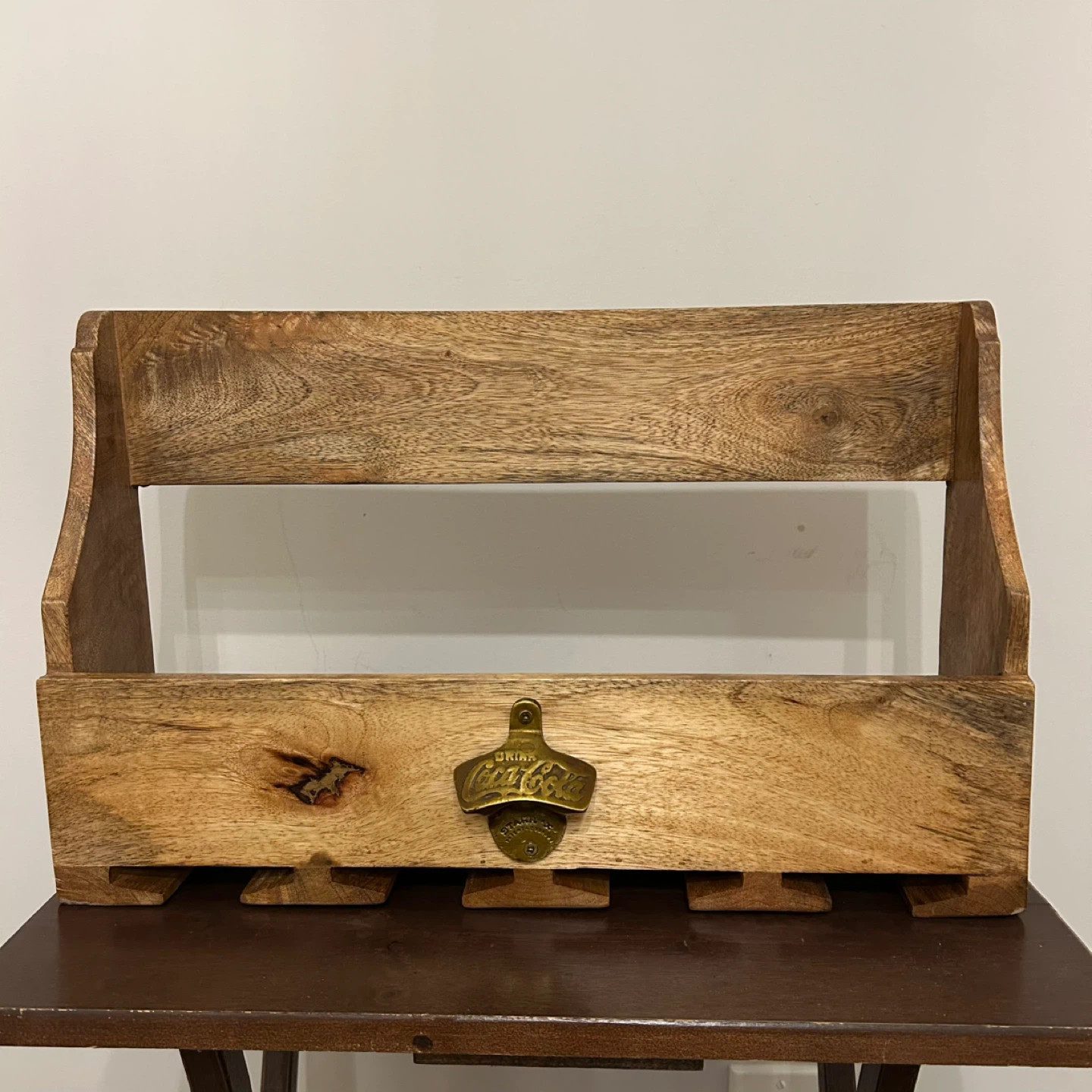 🏆Rustic Wooden Wall-Mounted Bottle Opener  – Bar Decor