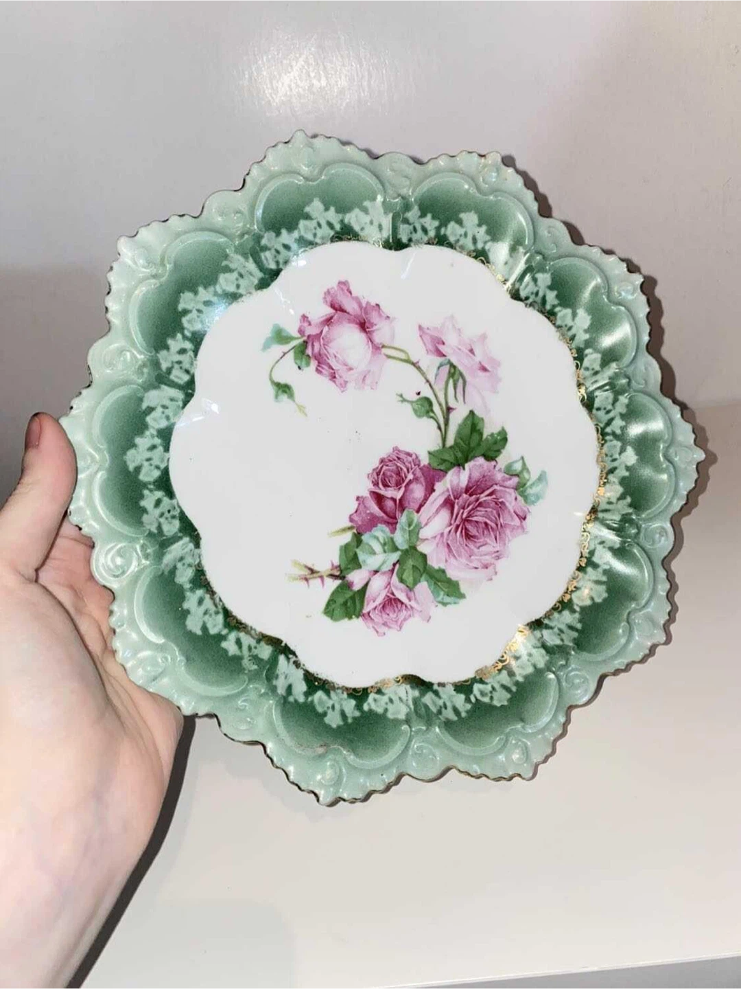 1900s Vintage Porcelain Decor Plate