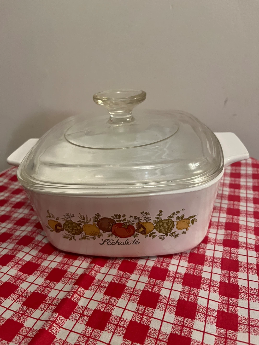 CorningWare L'Echalote Casserole Dish with Glass Lid