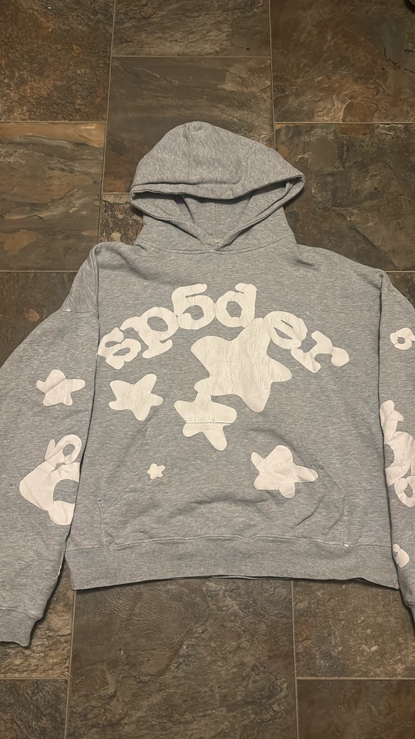 Grey Sp5der Hoodie