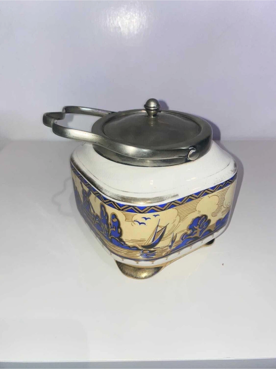 Vintage porcelain Cookie jar - photo 4