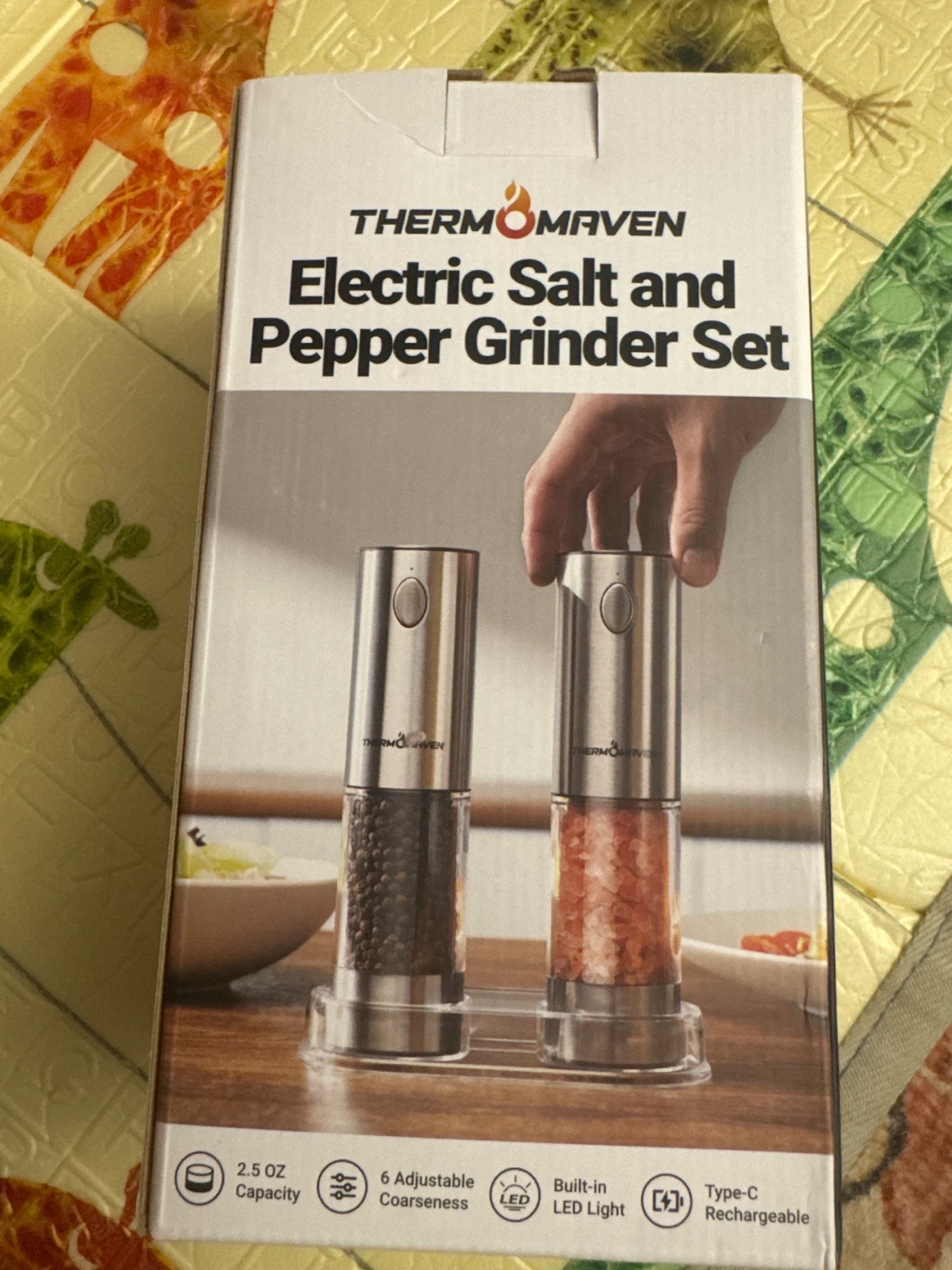 ThermoMaven Electric Salt and Pepper Grinder Set - photo 2