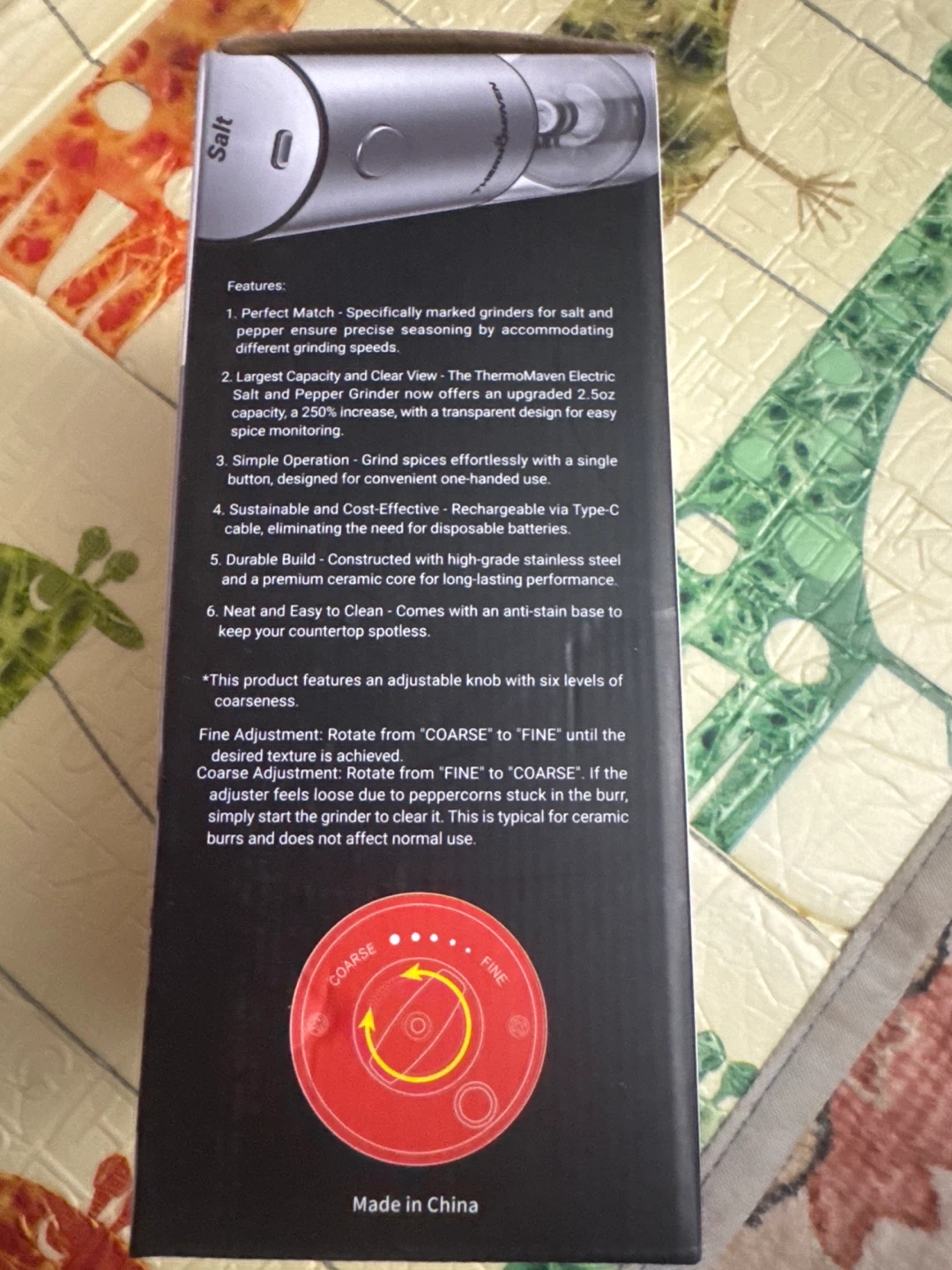 ThermoMaven Electric Salt and Pepper Grinder Set - photo 3