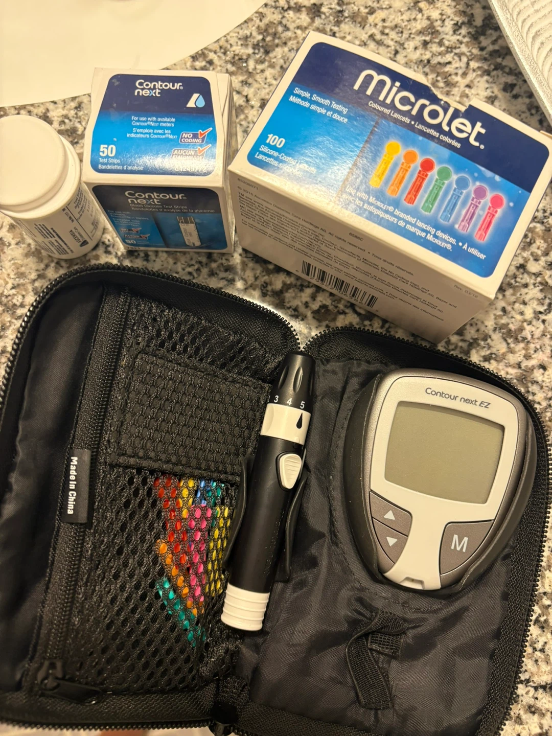 Glucometer with accessories
