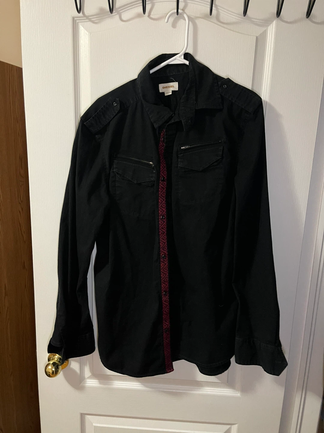 Black Diesel Button-Up Shirt