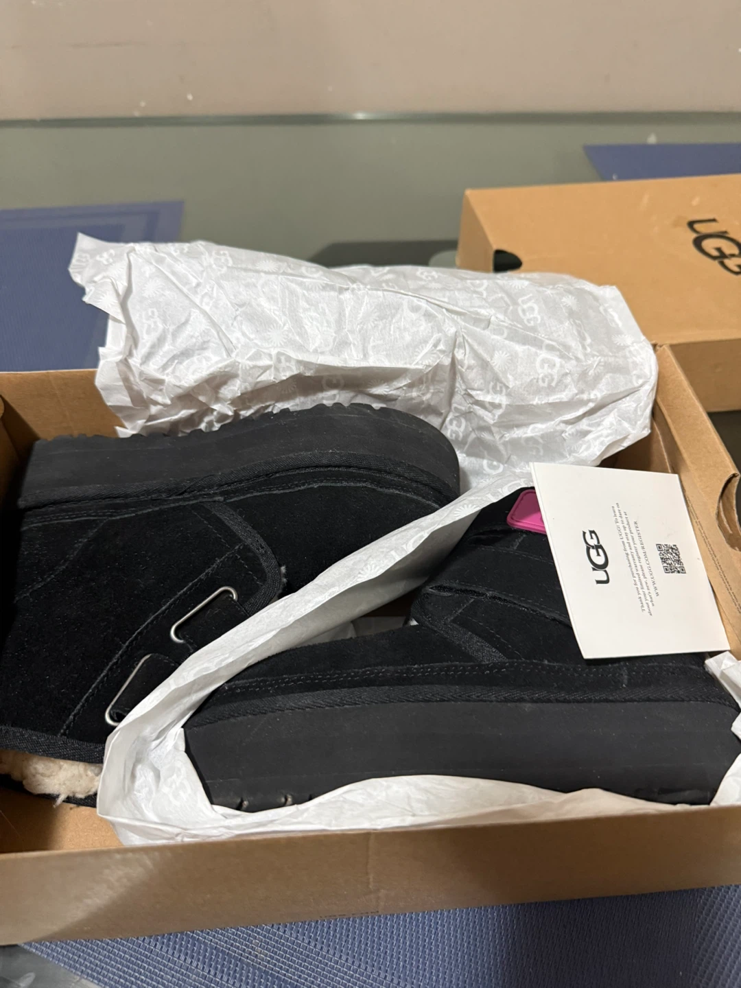 UGG K Neumel Platform Boots - Black - Size 13 - photo 2