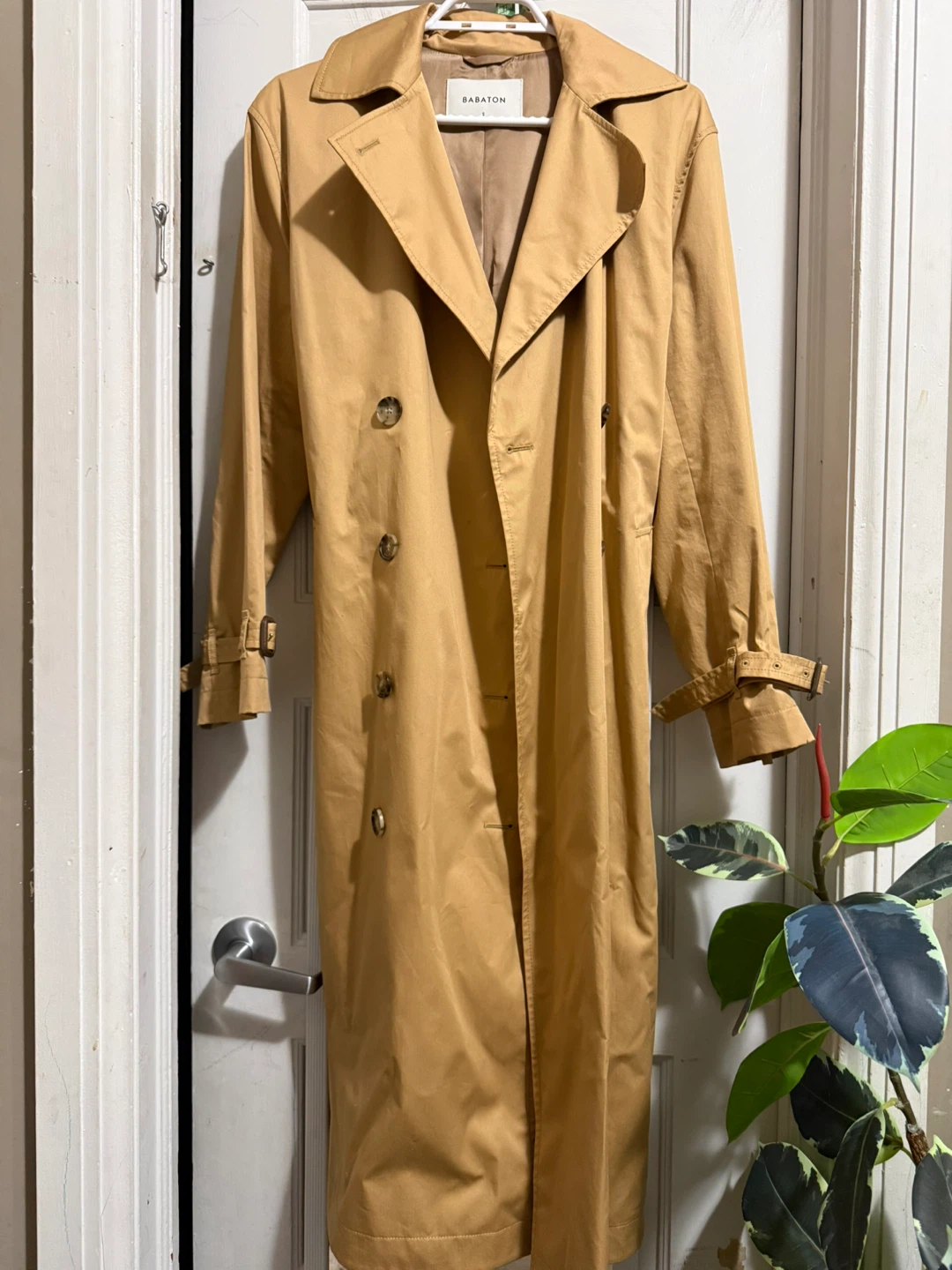 Babaton Tan Trench Coat - Size S - photo 2
