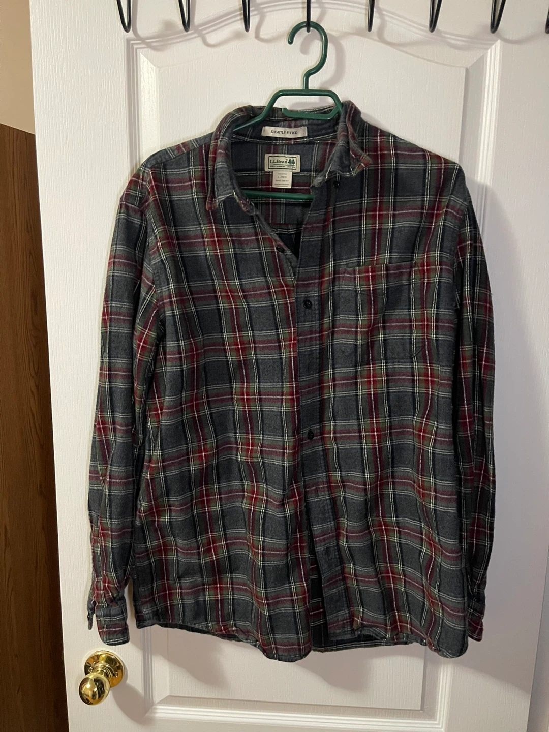 L.L.Bean Plaid Flannel Button-Up
