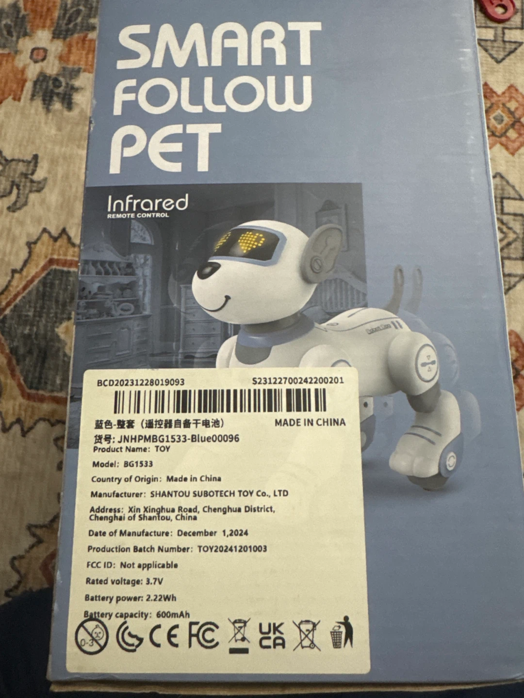 Smart Stunt Dog - Smart Follow Pet Infrared Remote Control Toy - photo 3