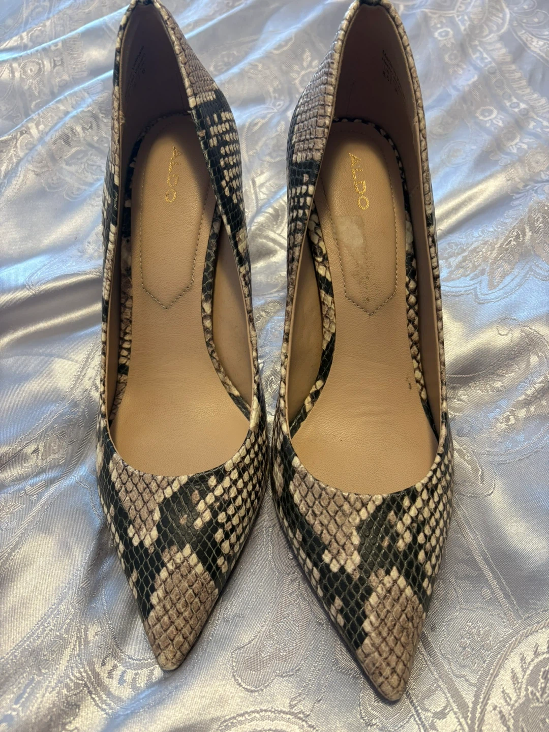 Snake Print Heels