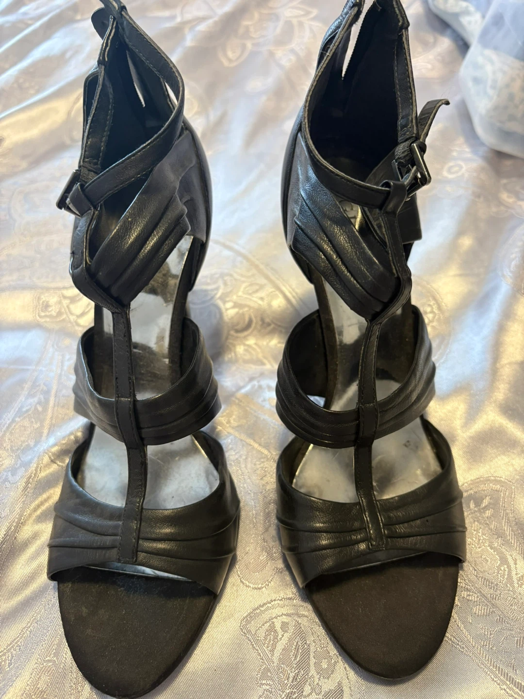 Black Guess Strappy Heels