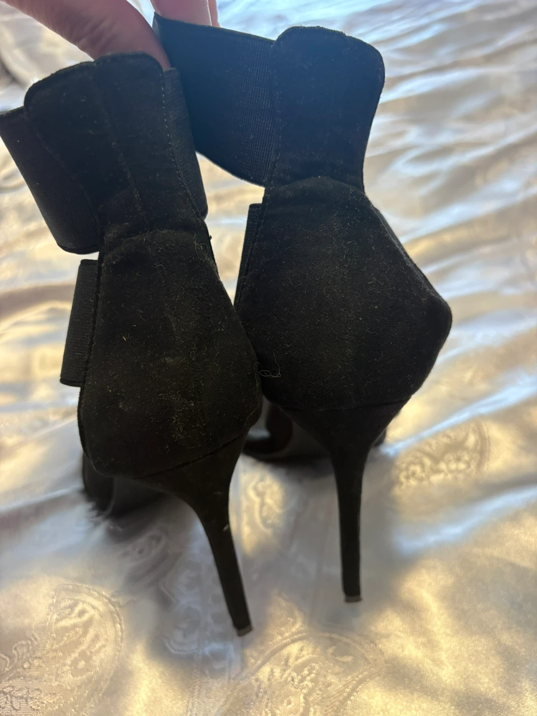 Black Stiletto Heels with Straps - photo 3